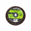 Forney Resin Fibre Sanding Disc, Aluminum Oxide, 4-1/2 in x 7/8 in Arbor, 16 Grit 71666